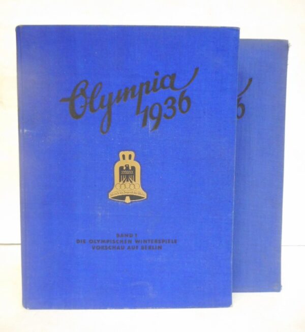 Cigaretten-Bilderdienst (Hg.) Die Olympischen Spiele 1936 in Berlin und Garmisch-Partenkirchen. 2 Bände. Mit zahlr. eingeklebten Abb.