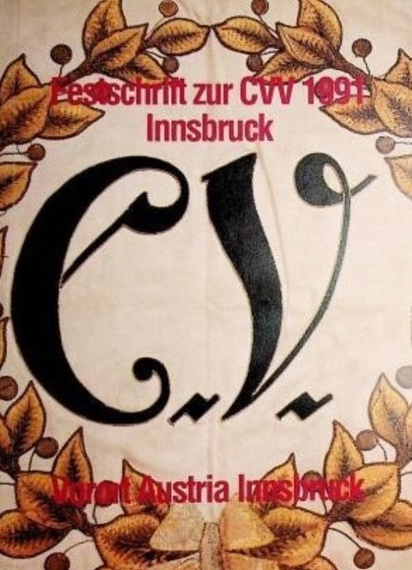 | Festschrift zur CVV 1991 Innsbruck - Vorort Austria Innsbruck