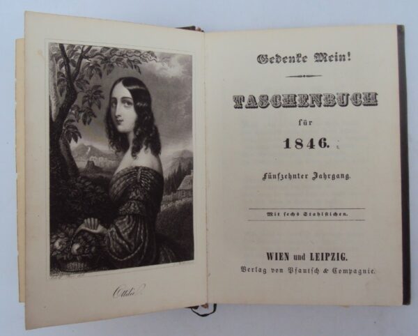 | Gedenke Mein! Taschenbuch für 1846. Jg. 15. Mit 6 Stahlstichen
