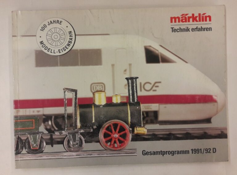 Märklin Gesamtprogramm 1991/92.