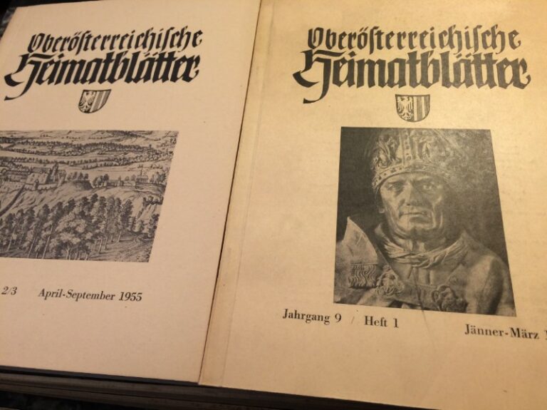 | Oberösterreichische Heimatblätter 9.Jg. Heft 1 und 2/3 =  Jänner bis Sept. 1955