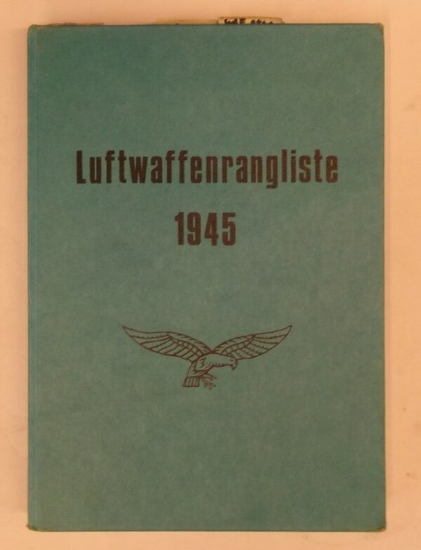 | Luftwaffenrangliste 1945. Mit Reitern und Bleistiftanzeichnungen im Text