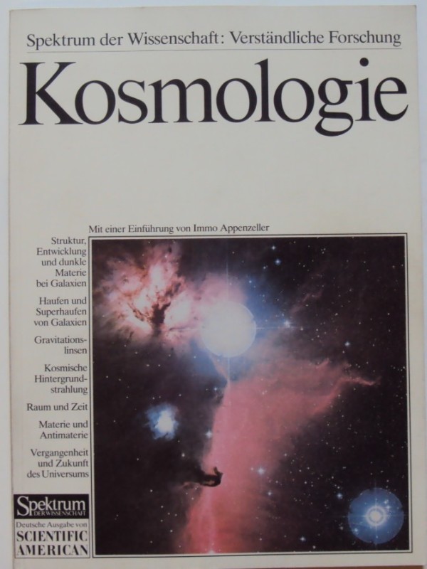 | Kosmologie. Struktur und Entwicklung des Universums. Mit einer Einführung von Immo Appenzeller. Mit zahlr. Abb.