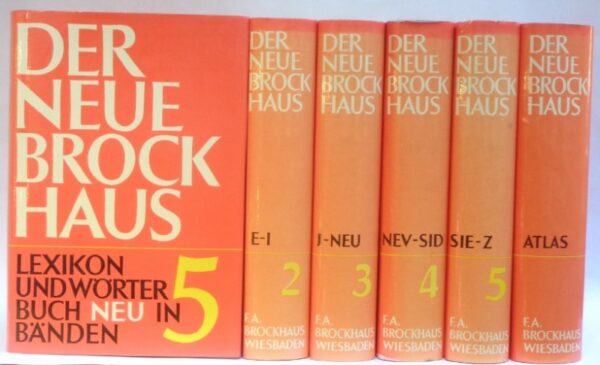 | Der Neue Brockhaus. Lexikon und Wörterbuch in fünf Bänden mit Atlas.