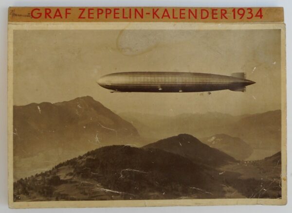Luftschiffbau Zeppelin G.m.b.H. (Hg.) Graf Zeppelin-Kalender 1934. 52 Kalenderblätter (komplett).