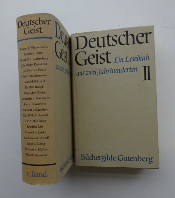 | Deutscher Geist. Ein Lesebuch aus zwei Jahrhunderten. 2 Bde.